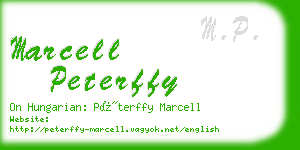marcell peterffy business card
